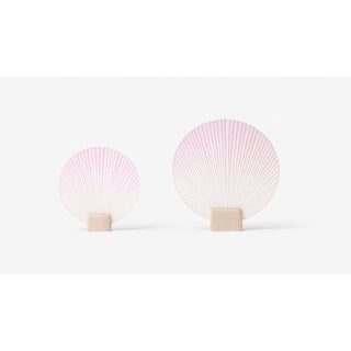 Pink Circle Fan - Hanji Paper - handmade