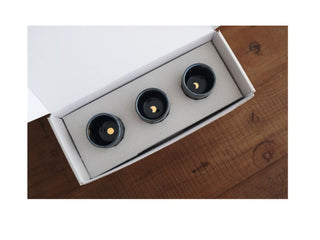 Box of 3 Midnight Blue Moon cups - Porcelain