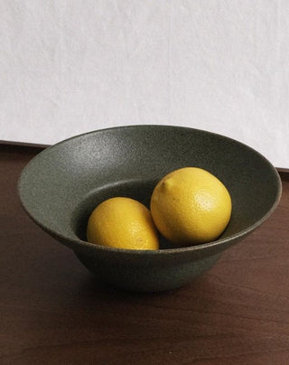 Large Forest Green Bowl - H 8.5 ⌀ 20.2 cm - Ceramic