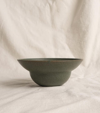 Große waldgrüne Schüssel – H 8,5 ⌀ 20,2 cm – Keramik