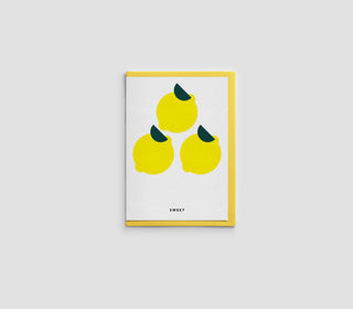 Hanji Card Fruits Sweet-Lemon