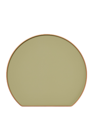 Sage Green half-moon lacquered tray