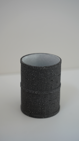 Jigu Matt Ash glass - H 7.8 ø 5.4 cm - Ceramic